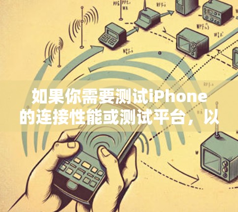 如果你需要测试iPhone的连接性能或测试平台，以下是一些可能的方法和工具